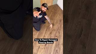 How To Repair Damaged Laminate Flooring Boards #diy #asmr #shorts