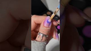 eyeshadow on your nails?? 🤨💙💅🏻 part 2 #auranails #gradientnails #nails #nailart #nailtutorial