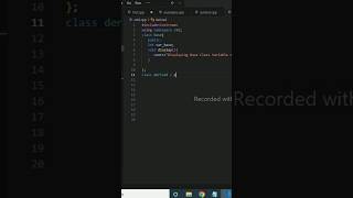 Base / Derived Class example in C++ Programming Practice Course #shorts #programming #coding #void