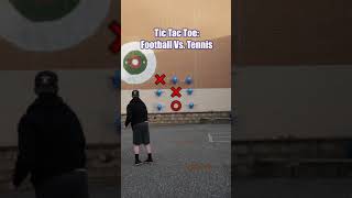 INSANE Football Vs. Tennis TIC TAC TOE CHALLENGE! #Shorts