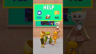 The continuous singing challenge with Ballerina Patapim and friends #shorts