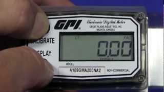 Aluminum and Nylon Flowmeter for Various Applications   GPI A1 Series Turbine Flowmeters