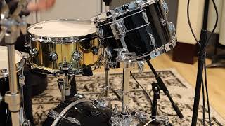 DW Bell Brass snare drum 6.5x14 Featuring a Remo Coated Ambassador