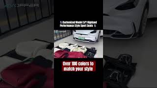 Customized Model 3/Y Highland Performance Sport Bucket Seats | 100+ custom colors | EVOffer