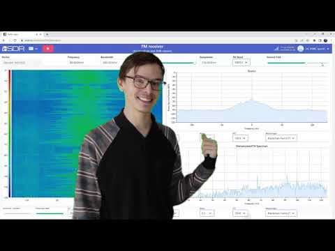uSDR web platform. FM Receiver showcase
