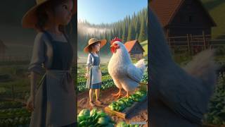 The Hen The Farmer & The Magical Egg #aistory #shorts #trending