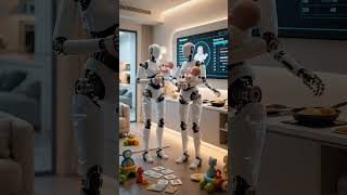 AI Nannies of Tomorrow | Robots Raising Babies in a Smart Home #robot #AI #parenting #futuristic