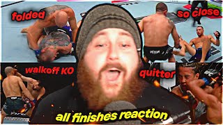 MMA GURU REACTS TO ALL WHITTAKER VS DE RIDDER FINISHES !!