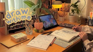 how I sketch from start to finish ଳ ‧₊˚ ⋅