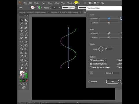 Abstract Line Art# shorts#illustrator#illustratorshorts