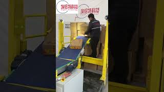How to make worker faster at unloading heavy boxes from containers or trucks.#loading #warehouse