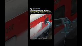 Indian Railways Deploys Drones to Clean Trains Faster, Safer & Smarter From Manual Labor to Machines