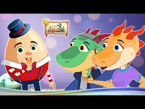 Humpty Dumpty Sat On A Wall _ New English Cartoon Songs _ Baby Rhymes _ Little Dino Nursery Rhymes