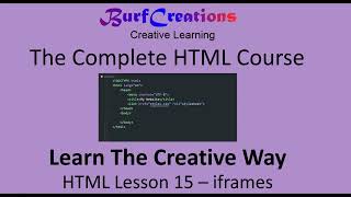 HTML Lesson 15 - iframes