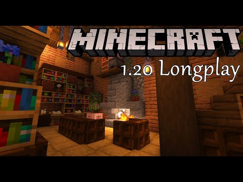 Relaxing Minecraft Longplay - Decorating Library Interior!
