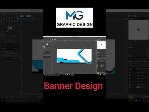 Photoshop Tutorial || Web Banner Abstract In Hindi / Urdu #youtubeshorts #shortfeed #viral
