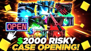 $2000 RISKY CASE OPENING AND FREE CASES !! ?! | CLASH Case Opening | CLASH Promo Code 2025