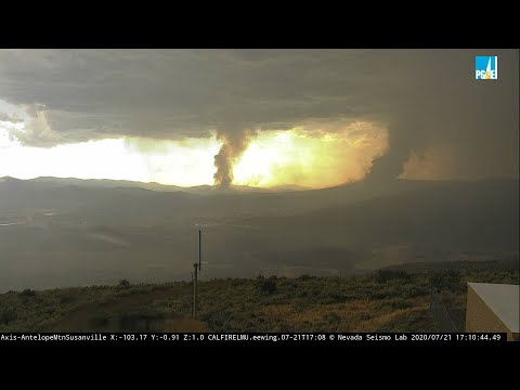 Hog Fire Creates Thunderstorm! 7/21/2020