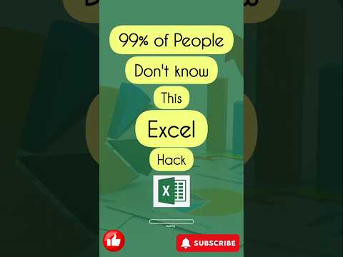 Did you know this hack in excel in 2024?#excel #exceldataanalytics #excelyourself #analysisskills