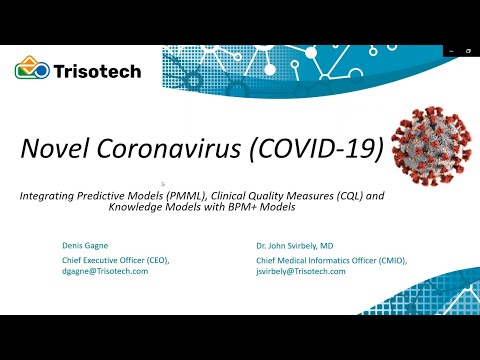 COVID19: Integrating Predictive Models, Clinical Quality Measures, Knowledge Models with BPM+ Models