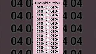 find odd number