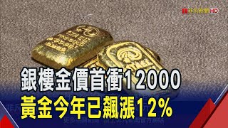 金價又創高! 銀樓牌告價每錢站上1萬2千元 金價飆破2900美元 台銀黃金存摺衝3122天價｜非凡財經新聞｜20250211