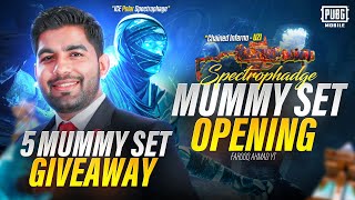 ICE Polar Spectrophage Mummy Set Opening | 5 Glacier Mummy Set Giveaway|  🔥 PUBG MOBILE 🔥