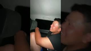 先輩の車が。。