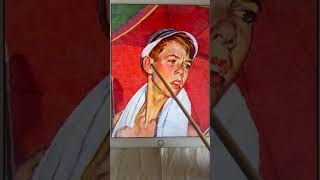 诺曼·洛克威尔——《融化的冰淇淋还是夏天的欢乐》解析3【乐乐的油画日志】|油画|人物画|大师作品解析 #艺术 #人物画 #插图#插画#绘画#画画#美术#painting #drawing #art#画