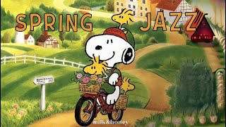 【Playlist】Spring Jazz with Snoopy | Chill Relax Snoopy Jazz