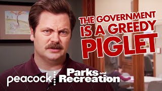 Ron Swanson's Government Crash Course | Parks and Recreation