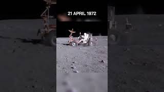 Rare Footage of Apollo 16 Lunar Rover in Action! #shorts #nasa #apollo16