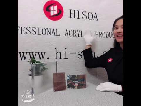 Acrylic photo frame with magnet