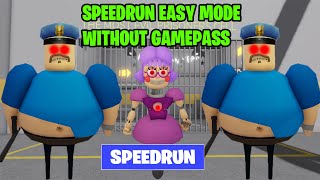 ROBLOX BARRY'S PRISON RUN! SpeedRun EASY MODE WITHOUT GAMEPASS - Obby FULL GAME
