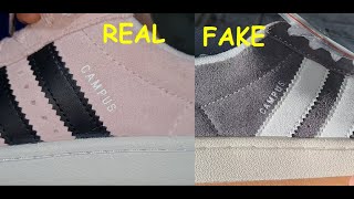 Adidas Campus real vs fake. How to spot fake Adidas Campus 00s in 2025