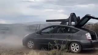 Toyota Prius with a M61 Vulcan on Top!!