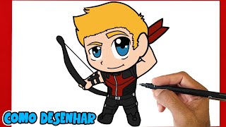 Como desenhar Gavião Arqueiro dos VINGADORES