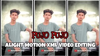 Ebar Jeno Onno rokom pujo Song || XML FILE || ALIGHT MOTION XML VIDEO EDITING #viralvideo #xml_file