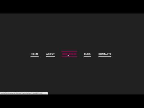 CSS3 Menu Double Border Hover Effect Prototype 7 | Меню с эффектом двойного бордера при наведении