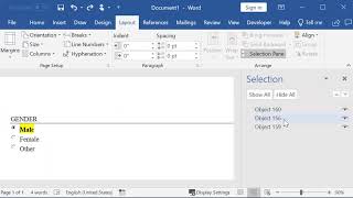Remove radio buttons or checkboxes in  Word / Eliminar casillas de selección o verificación en Word