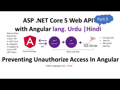ASP .NET Core 5 Web API integration in Angular Route guard  Urdu Part 9