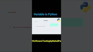 Variable in Python in हिंदी |  Selenium Webdriver with Python #hindi #selenium  #seleniumtesting