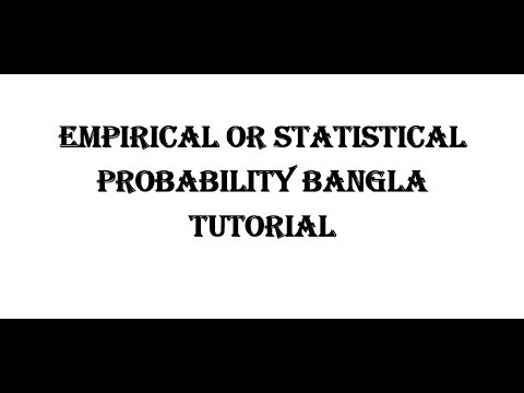 Empirical or Statistical Probability Bangla Tutorial || Class Room