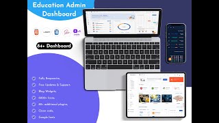 Best LTR Style Light Online Education Courses Dashboard – EduAdmin