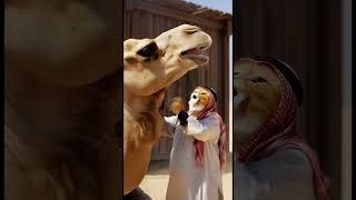 Camel Vs Chicken Fight in Desert || Desert fight both Birds & Animal #3dcartoon #3danimation #fypage