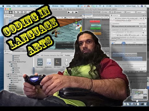 Using the Unity Game Design Engine for Education: C# and how it Relates to Language Arts Skills