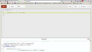 Rust-lang. Float. Try to add Integer