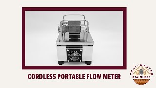 Craftmaster Stainless Cordless Portable Flow Meter Product Video