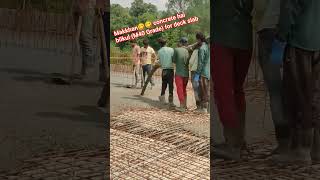 Good slump concrete of M40 grade for deck slab#civilwork #concrete #grade #slump #good #construction