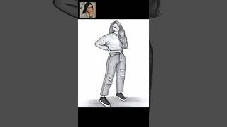 How to Sketch a Fashion Attitude Girl || Pencil sketch for beginner || Girl drawing || Drawing